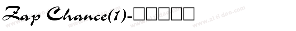 Zap Chance(1)字体转换